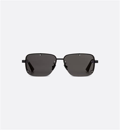 NeoDior S4U rectangular sunglasses in black .